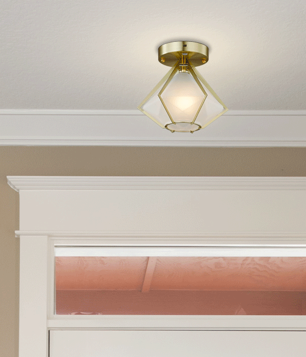 제노아 1등 현관센서등 베란다조명 골드