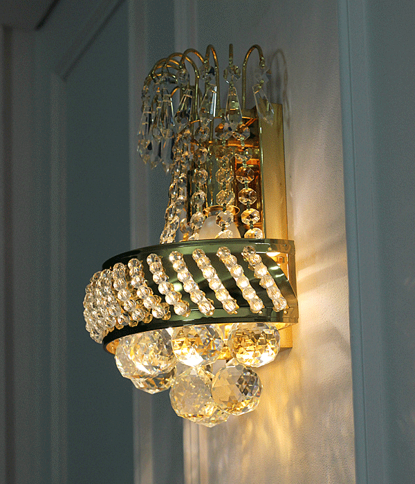 페리얼 2등 벽전등 크리스탈벽등