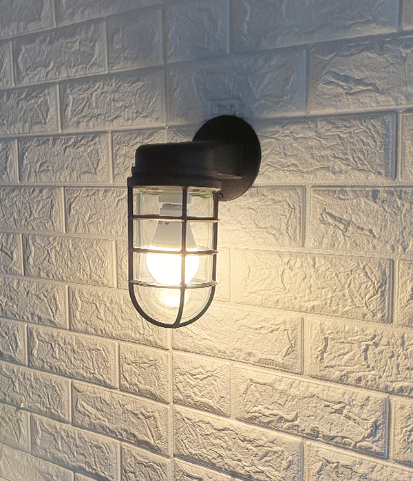 포르세 외부벽등, LED정원조명, 정원벽조명 (블랙 골드)